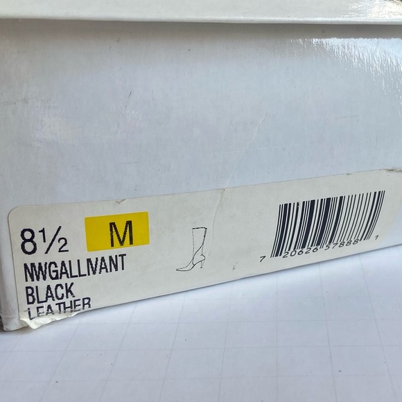 Nine West Gallivant Black Heeled Boots Size 8.5 - Picture 7 of 16